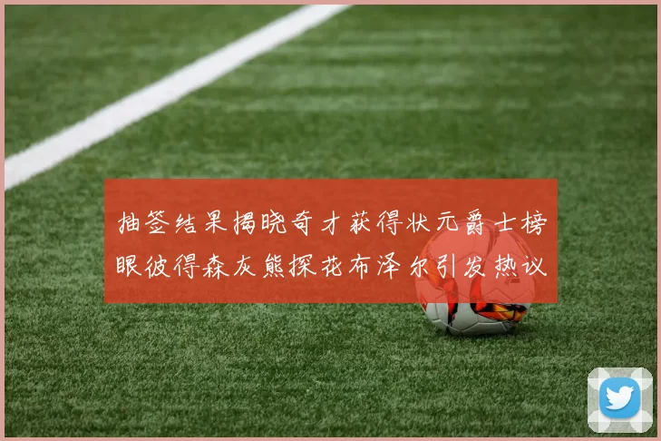 抽签结果揭晓奇才获得状元爵士榜眼彼得森灰熊探花布泽尔引发热议